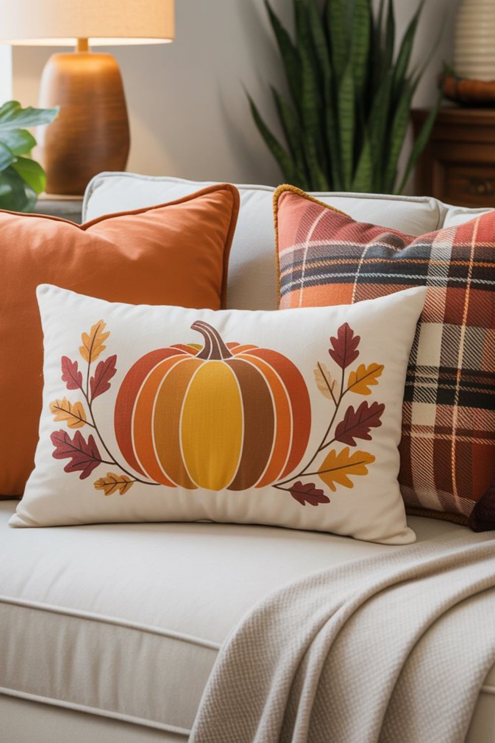 autumn fall throw pillows