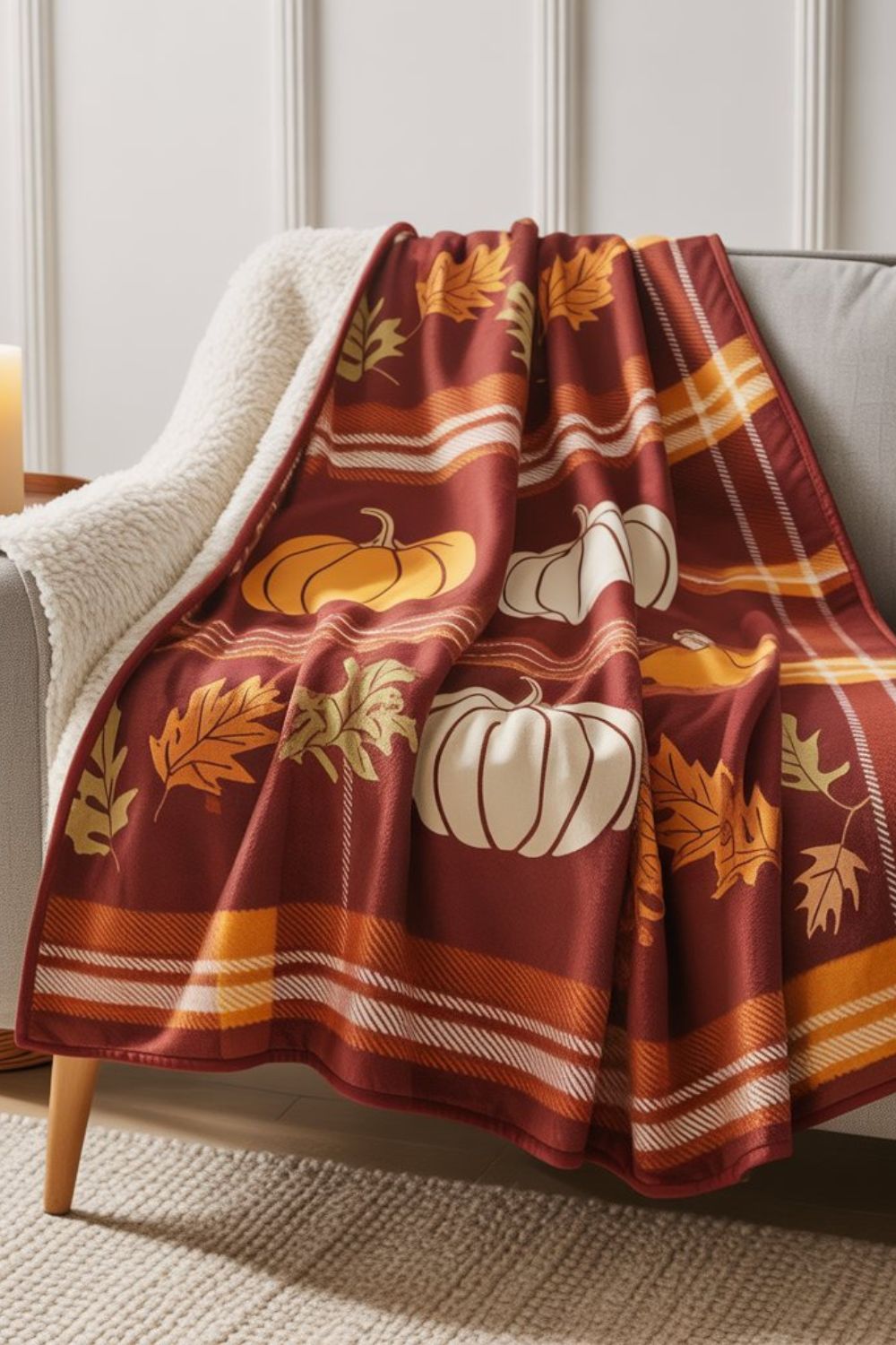 autumn throw blanket