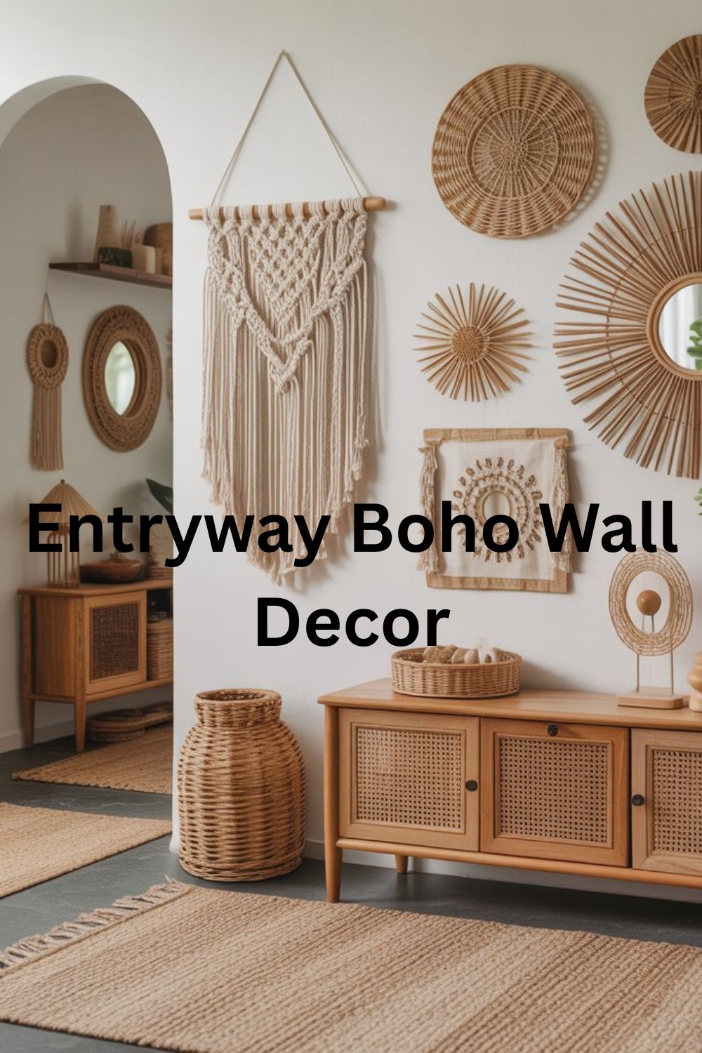 entryway boho wall decor