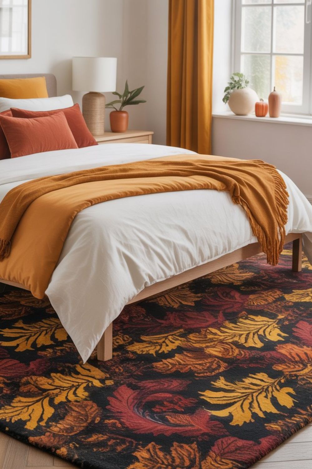 fall patterned area rug