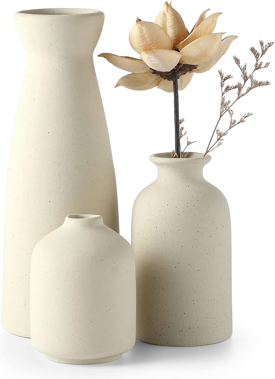 minimalist ceramic vase set