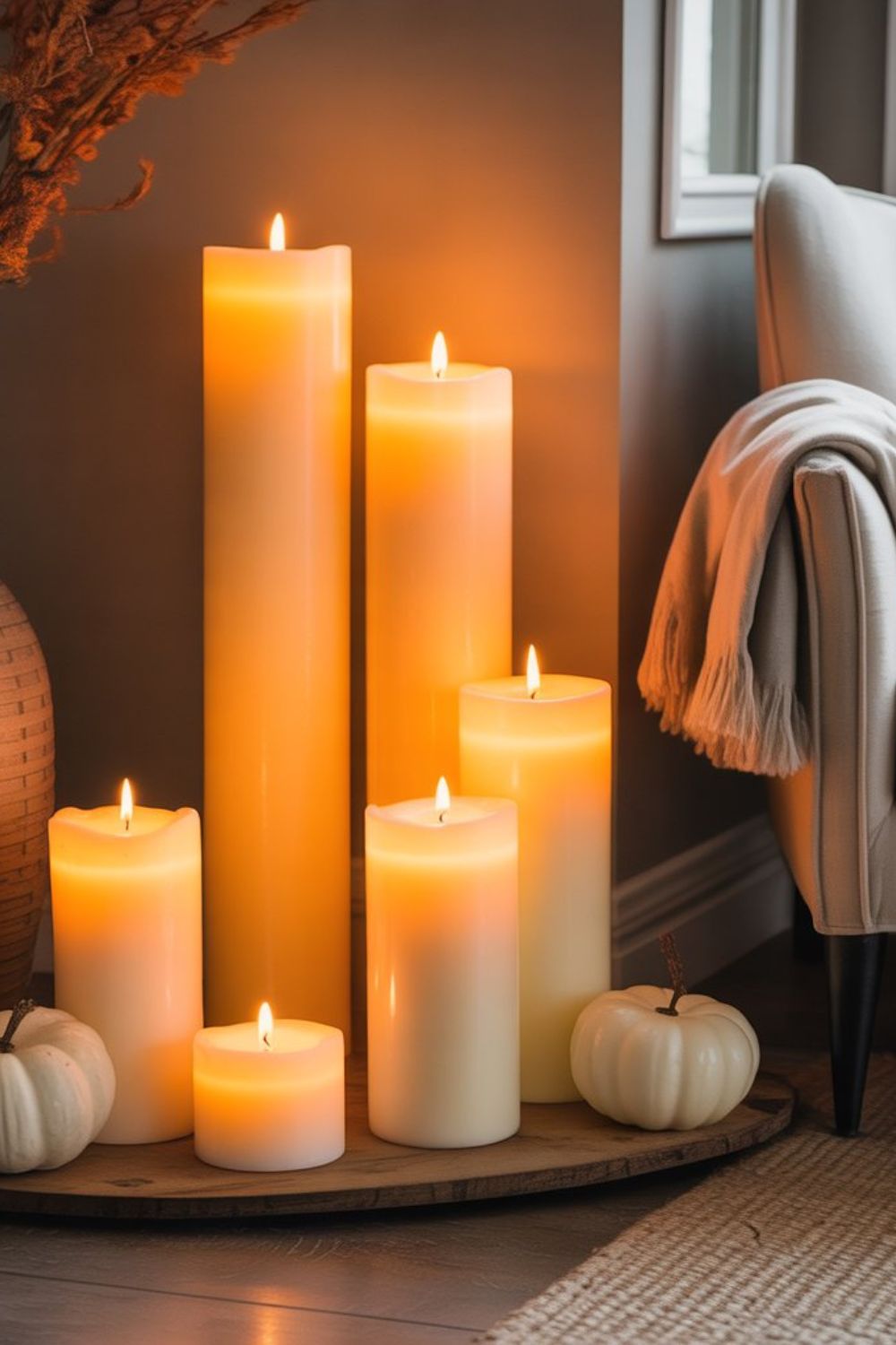 oversized floor candles