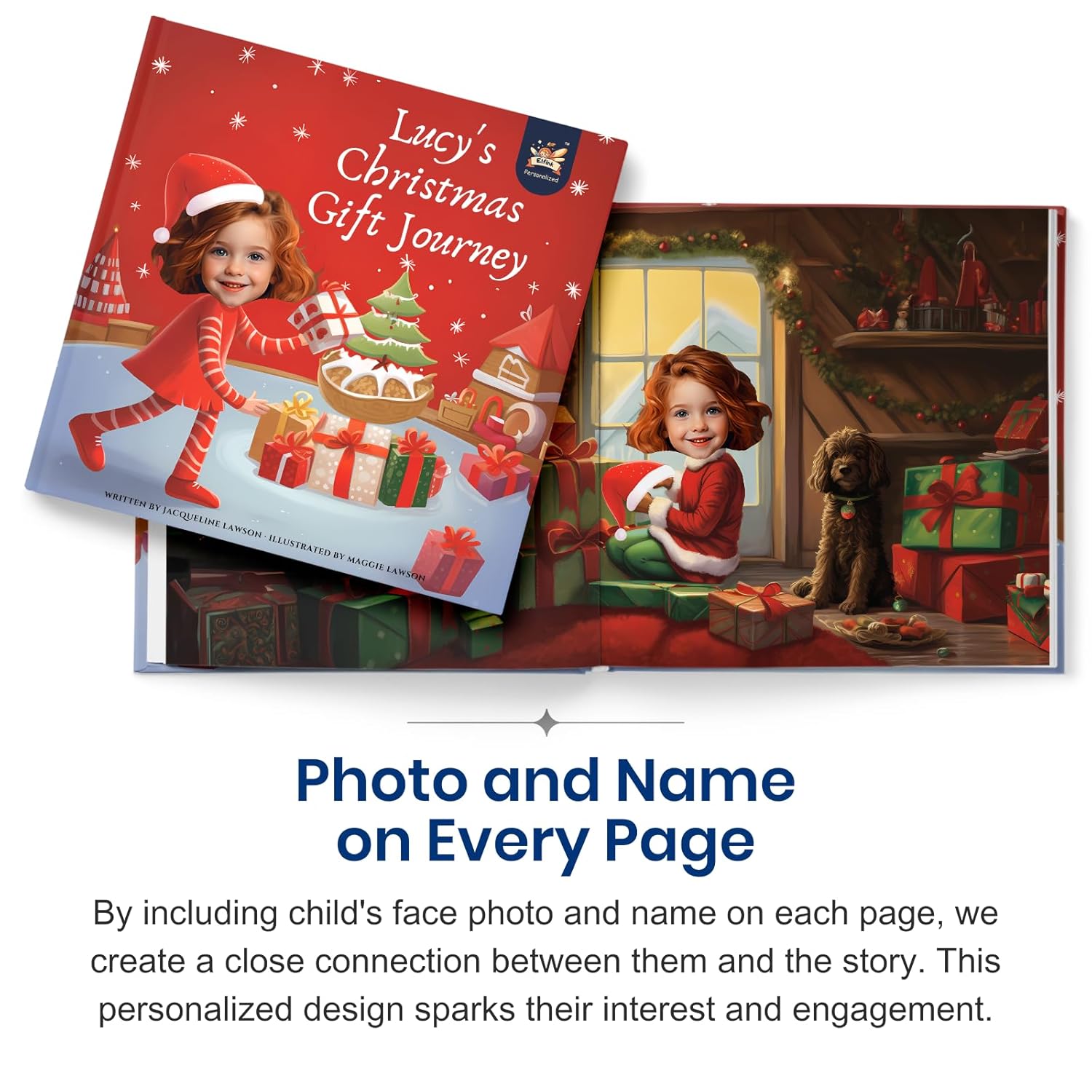 personalized children story books christmas gift journey