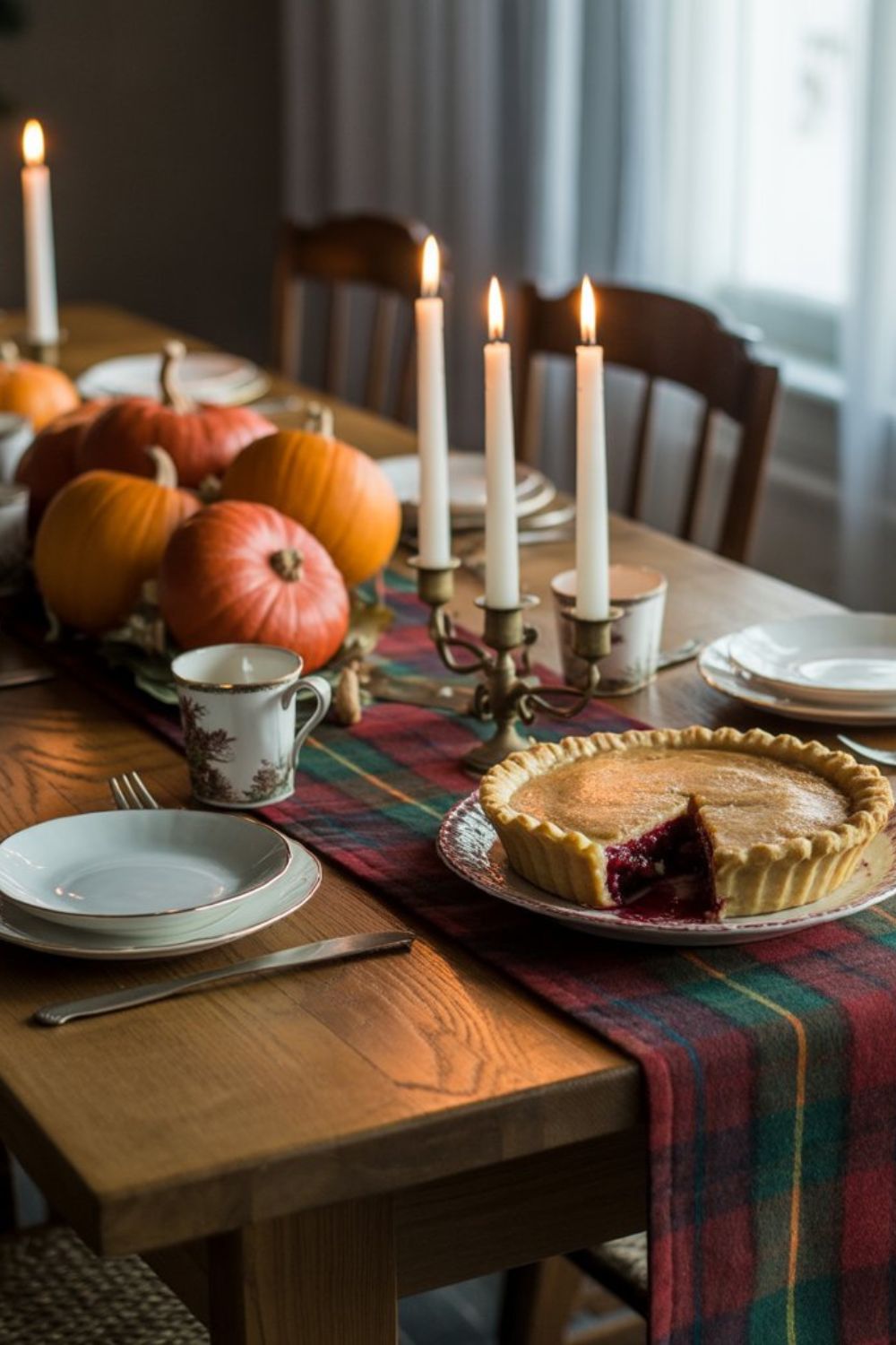 rustic wooden dining table