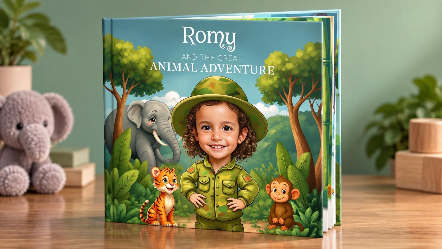 personalized children book explore animal adventure hero