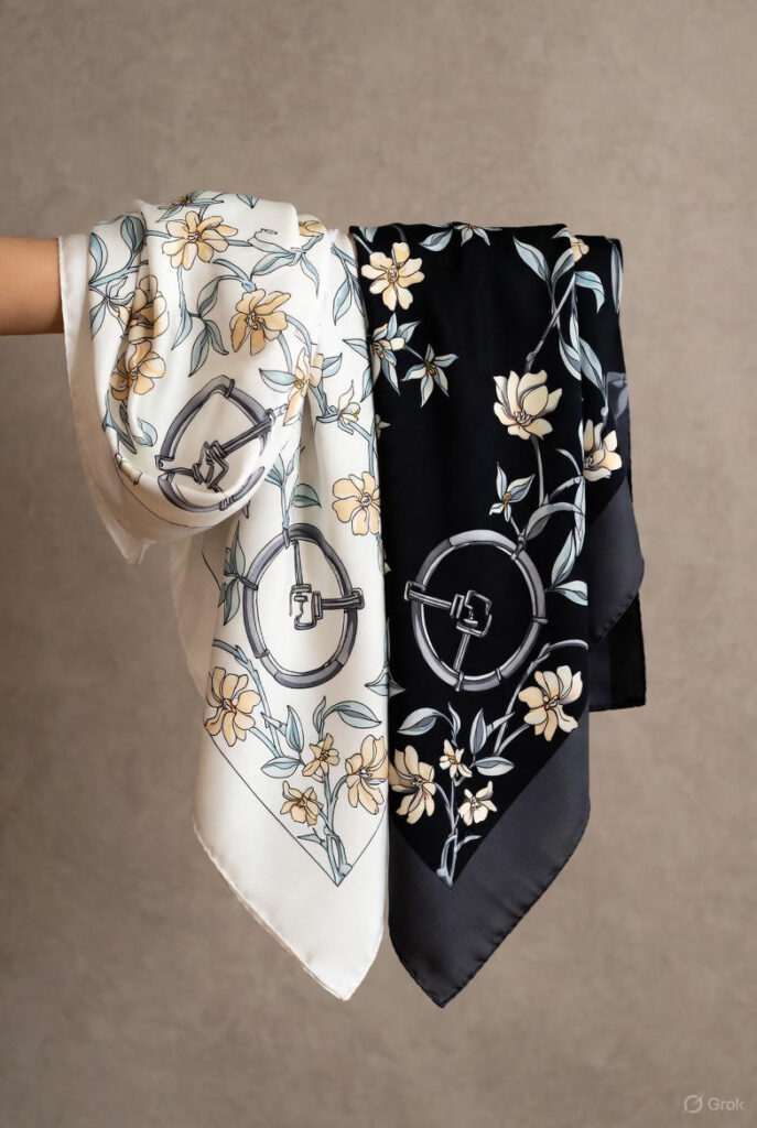 Hermes-Brides-de-Gala-Fleurs-Silk-Scarf2-687x1024 Hermès Brides de Gala Fleurs Silk Scarf