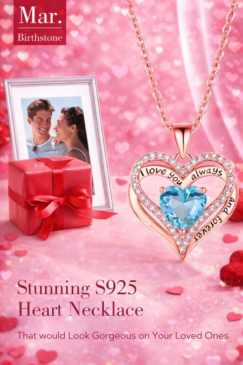 Rose Gold Heart Necklace