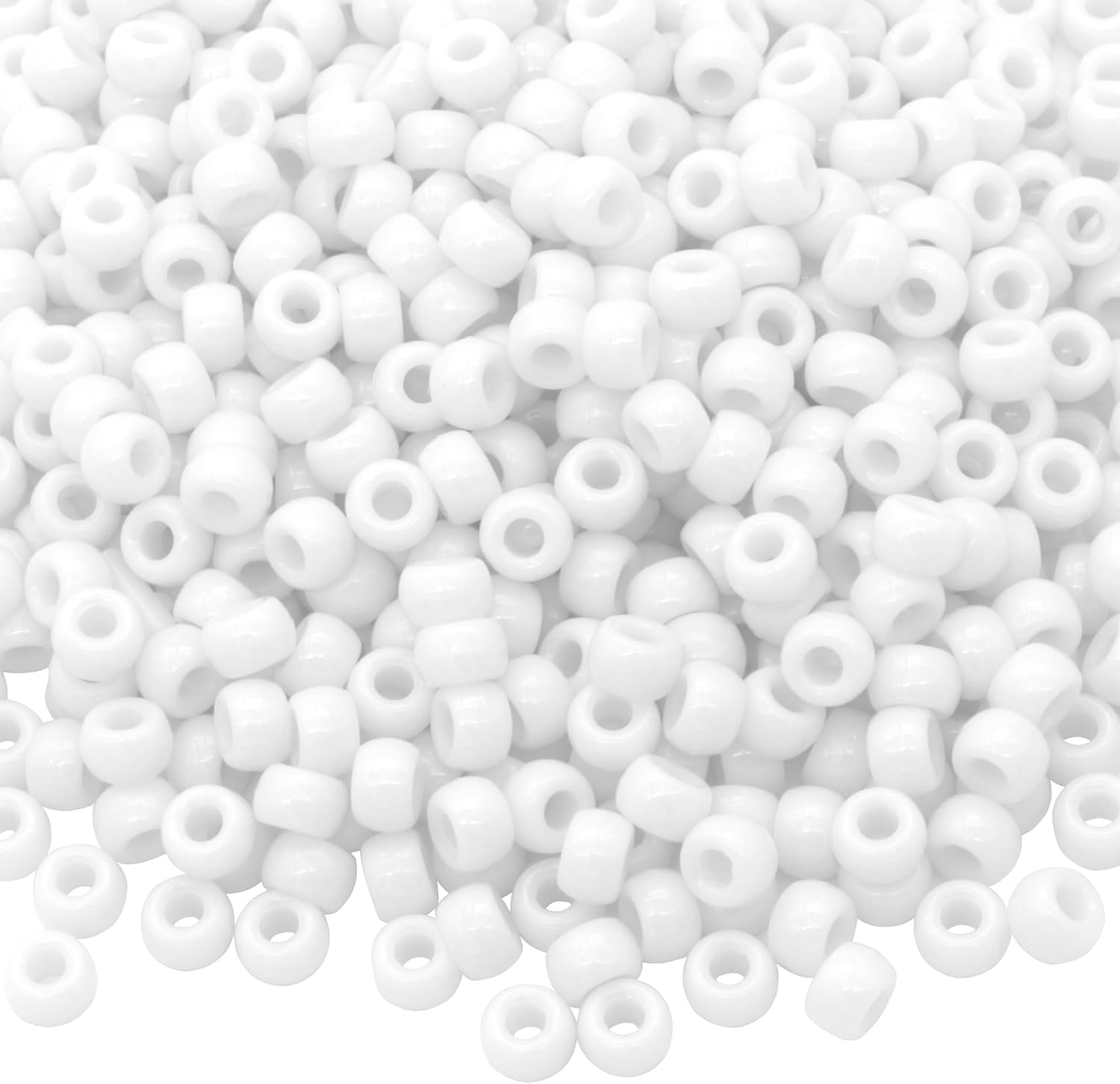 1000 piece white pony beads bracelet making set (9mm) 1000 piece white pony beads bracelet making set (9mm)