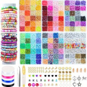 1pc 24 in 1 bracelet making kit with 3160 polymer clay beads & sheets style 1