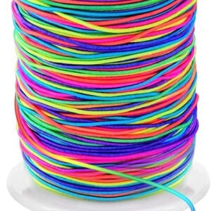1mm stretchy bracelet string sturdy rainbow elastic cord for jewelry making