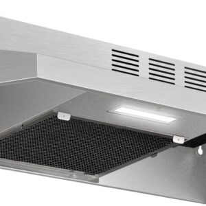 30 under cabinet range hood stainless steel vent hood with 280 cfm, led light & convertible duct