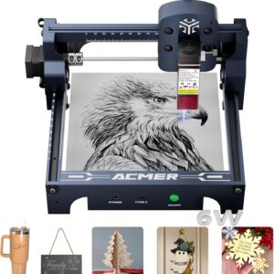 acmer s1 laser engraver 6000mw high accuracy wood cutter & engraving machine