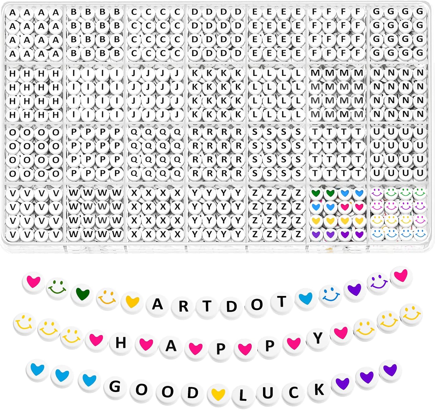 artdot 1400 pcs letter beads for jewelry making kit alphabet beads with storage case artdot 1400 pcs letter beads for jewelry making kit alphabet beads with storage case
