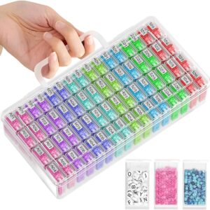 artdot 64 jars storage containers diamond art organizer