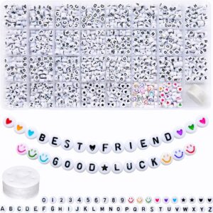 amaney 1600 piece acrylic alphabet letter beads kit (31 styles)