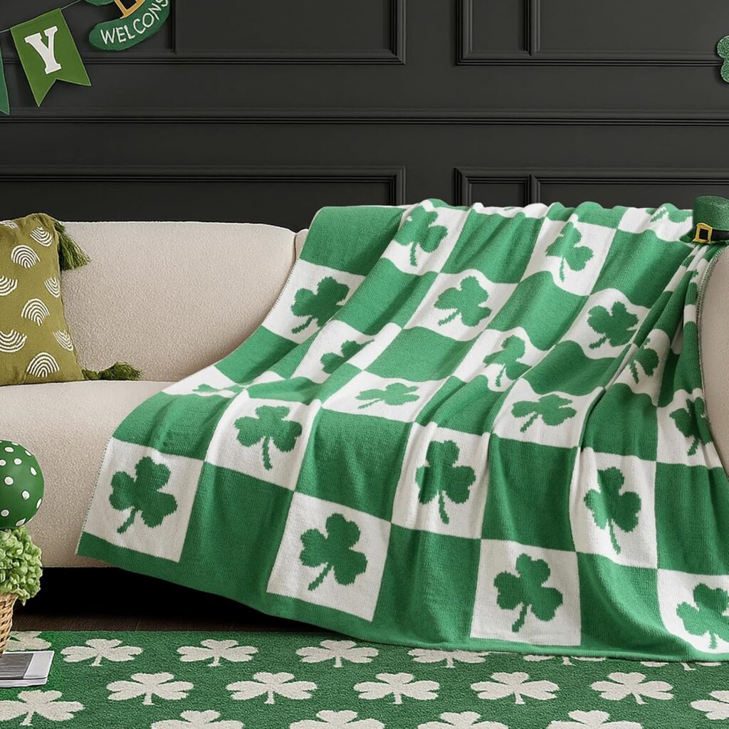 Amelie-Home-St.-Patricks-Day-Shamrock-Checkerboard-Throw-Blanket-1024x1024 SparkTrove Trends Blog