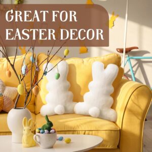 amyhill 2 pcs easter bunny throw pillows – 15.75" plush spring decor
