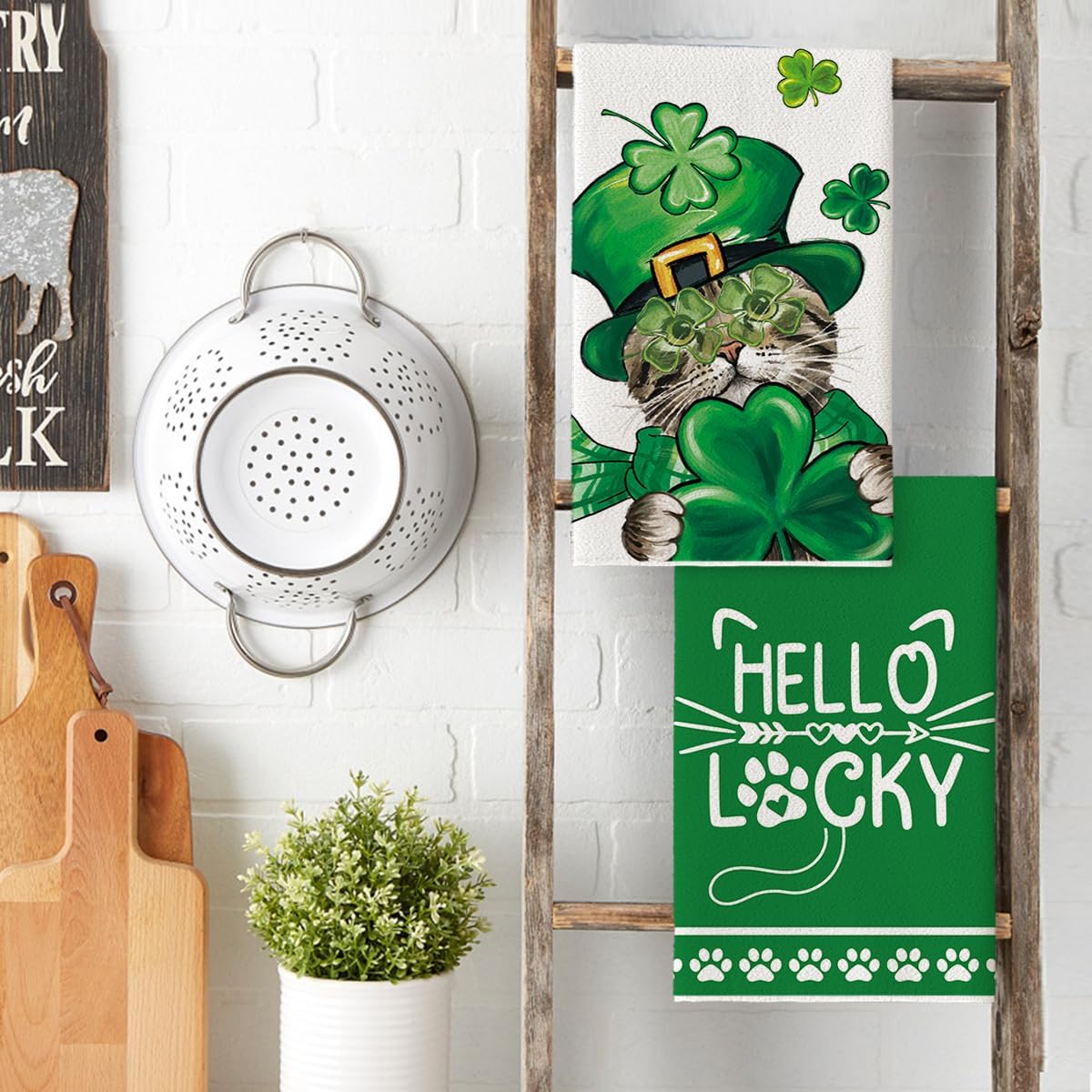 artoid mode cat shamrock st. patrick’s day kitchen towels – set of 2 (18x26 inch) artoid mode cat shamrock st. patrick’s day kitchen towels – set of 2 (18x26 inch)