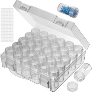 bead organizer 30 grids diamond painting storage container (clear)