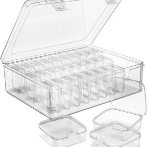 bead organizer box 30 pcs small clear plastic storage containers