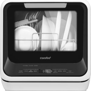 comfee portable mini dishwasher countertop dishwasher with built in water tank