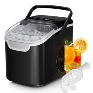 countertop ice maker machine portable mini ice maker with 2 sizes & fast ice production