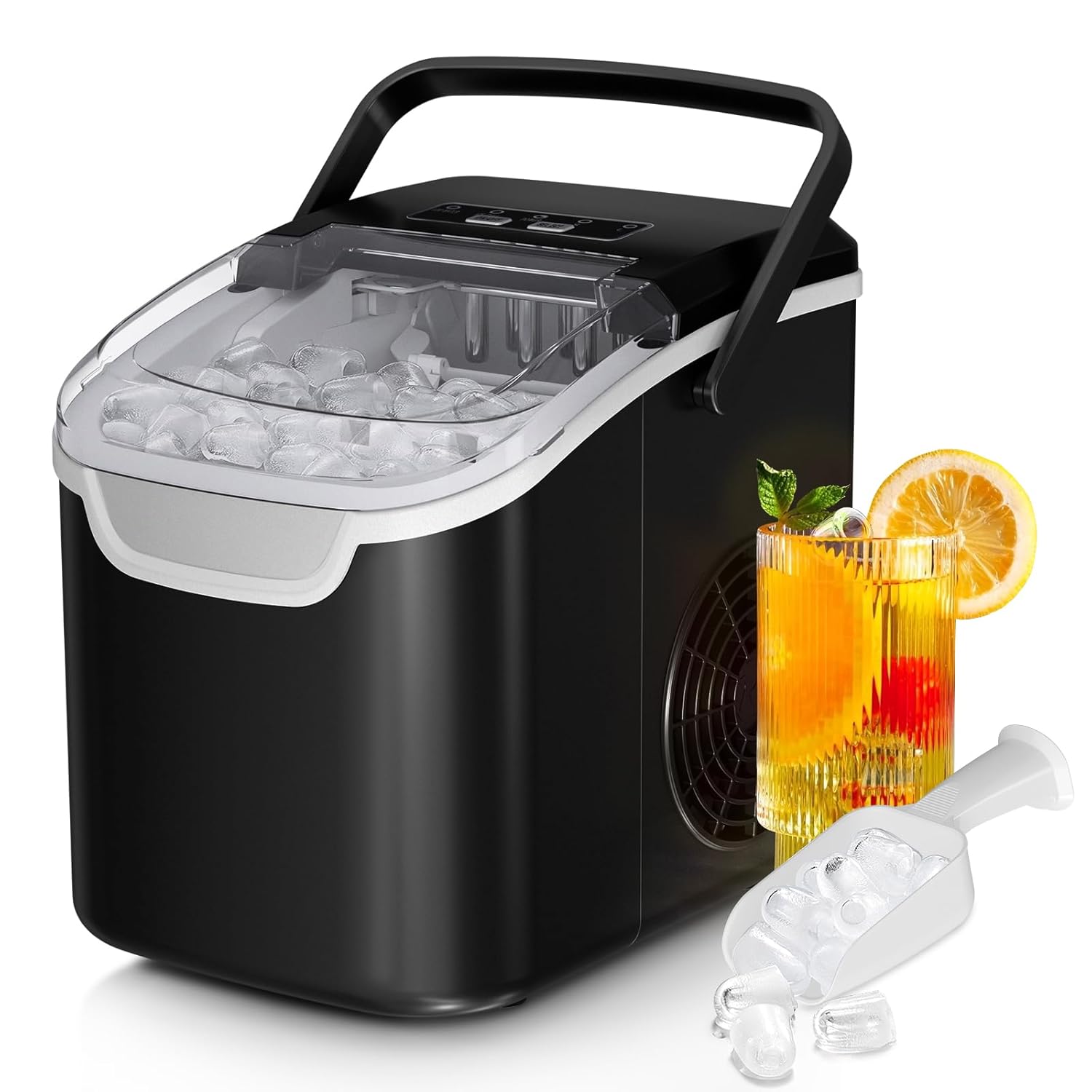 countertop ice maker machine portable mini ice maker with 2 sizes & fast ice production countertop ice maker machine portable mini ice maker with 2 sizes & fast ice production