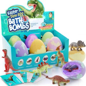 Dan&Darci Dino Egg Bath Bombs for Kids Fizzy Surprise Dinosaur Fun