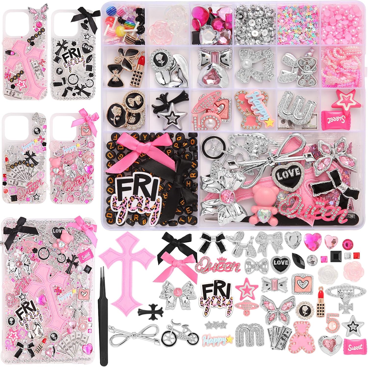 eiiovcnya 2380 piece junk phone case charms kit eiiovcnya 2380 piece junk phone case charms kit