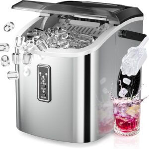 euhomy countertop ice maker portable ice machine with carry handle