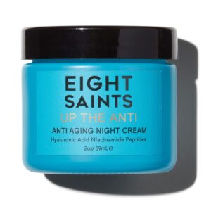 eight saints up the anti night cream natural anti aging face & neck moisturizer (2 oz)