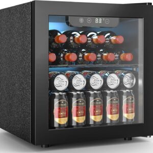 electactic wine fridge freestanding countertop cooler for 12 bottles & 50 cans