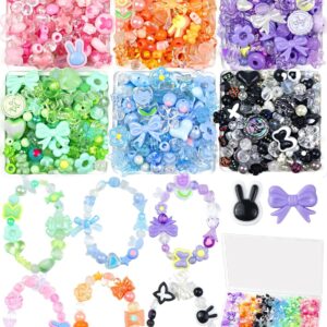 fiveizero 450 piece kawaii acrylic beads assortment