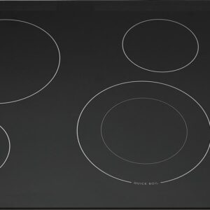 frigidaire ffec3025ub 30 electric smoothtop cooktop 4 element black stove top