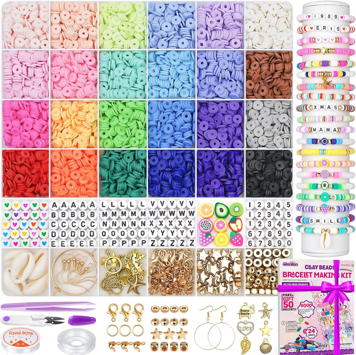 gionlion 6000 clay beads bracelet making kit gionlion 6000 clay beads bracelet making kit