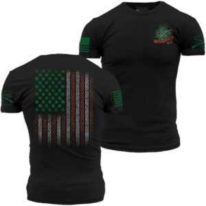 grunt style men’s “this we’ll defend” irish colors t shirt