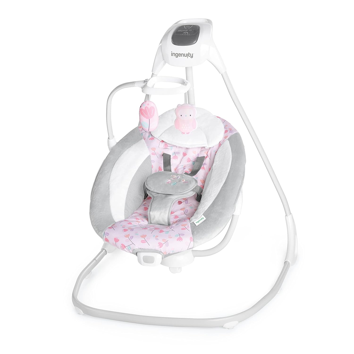 ingenuity simplecomfort lightweight compact baby swing 6 speed multi direction swing with vibrations & nature sounds (pink cassidy) ingenuity simplecomfort lightweight compact baby swing 6 speed multi direction swing with vibrations & nature sounds (pink cassidy)
