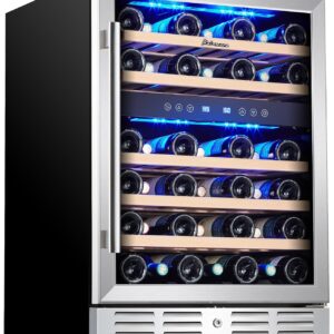 Kalamera 24 Wine Cooler 37-Bottle Dual Zone Wine Refrigerator