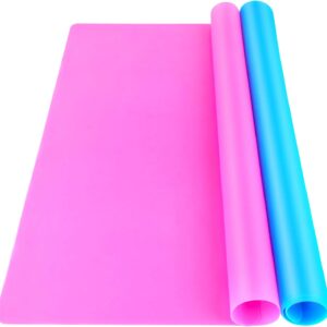 leobro silicone mat for resin molds 2 pcs craft & jewelry mats (15.7" x 11.7")