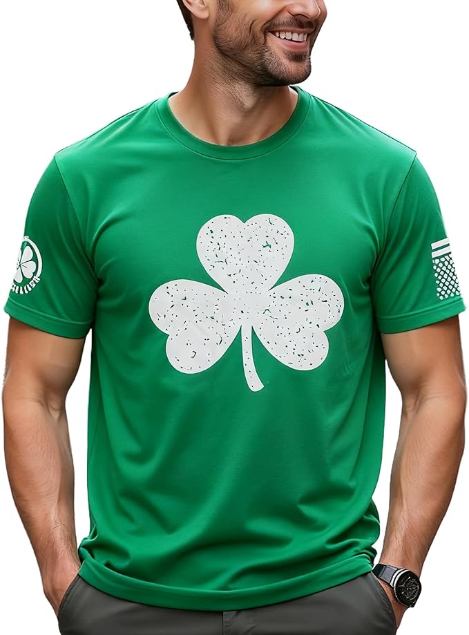 lucky irish shamrock crew neck t shirt – men’s st. patrick’s day graphic tee lucky irish shamrock crew neck t shirt – men’s st. patrick’s day graphic tee