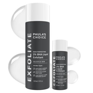 paula’s choice skin perfecting 2% bha liquid exfoliant – pore refining, fragrance free exfoliant