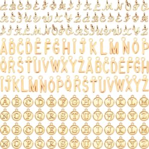 sannix 156 piece alphabet letter charms set (kc gold)