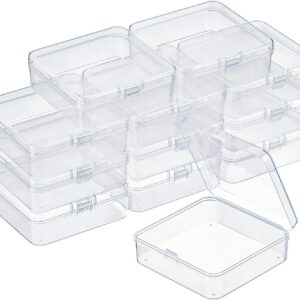 satinior bead organizer box 12 pack small clear storage containers
