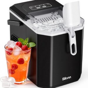 silonn ice maker countertop machine portable ice maker with handle