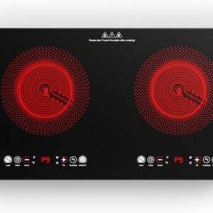 VBGK 110V 24 2-Burner Electric Cooktop Built-In & Countertop Stove Top