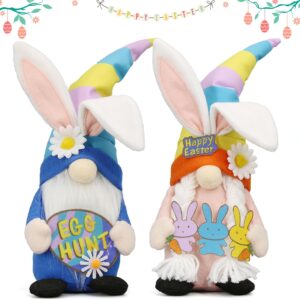 Lovinland Easter Bunny Gnome Decor – Spring Table Centerpiece