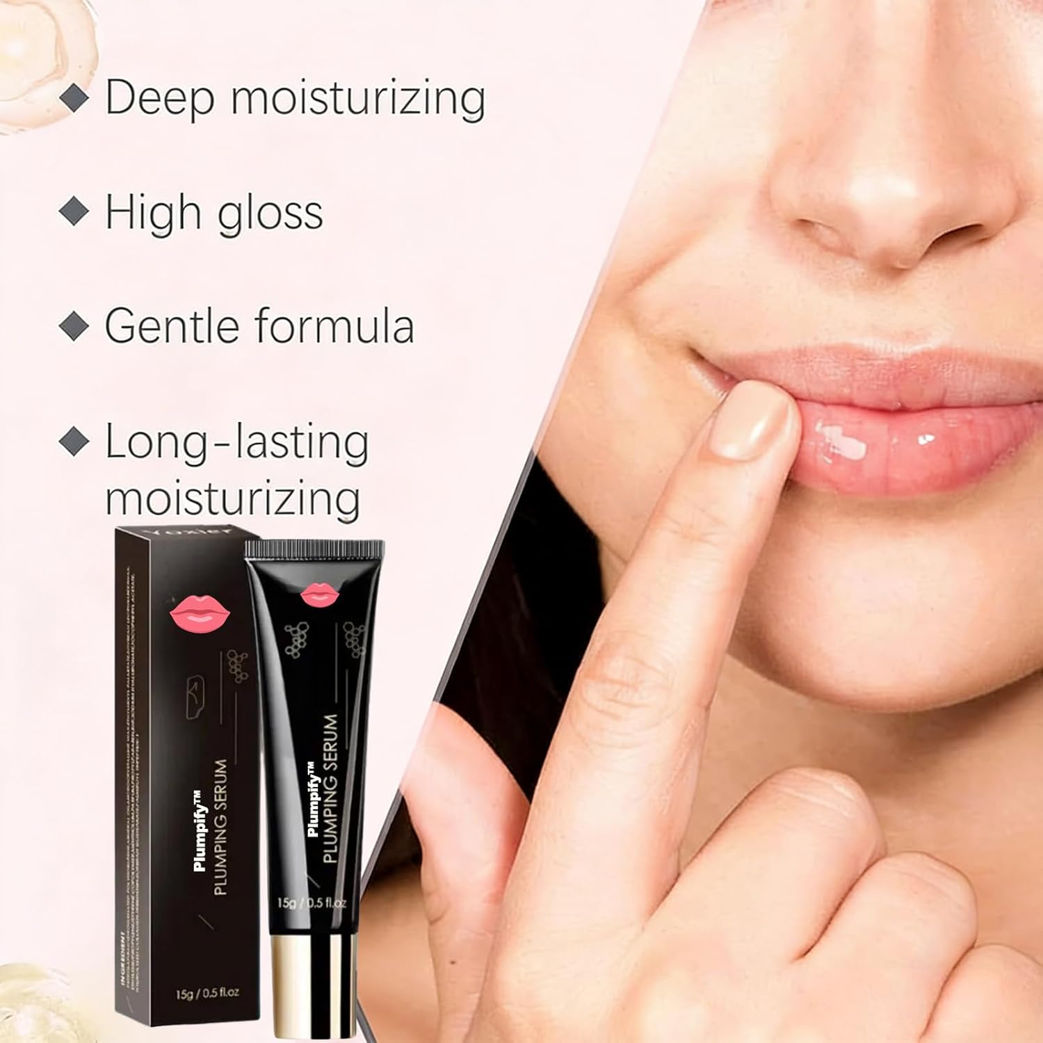 plumpify lip booster plumping serum – hydrated, fuller lips in 24 hours (2pcs)