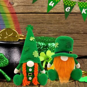 St. Patrick’s Day Leprechaun Gnome Plush – Shamrock Table Decor