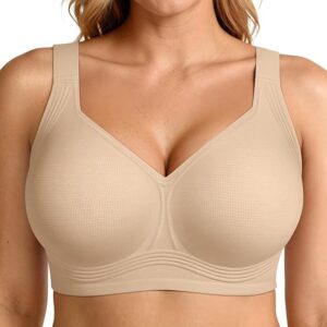 letsjoli supportive wireless push up bra full coverage seamless comfort for women