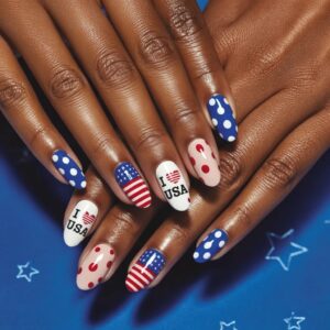 Patriotic-Nail-Press-On-Set